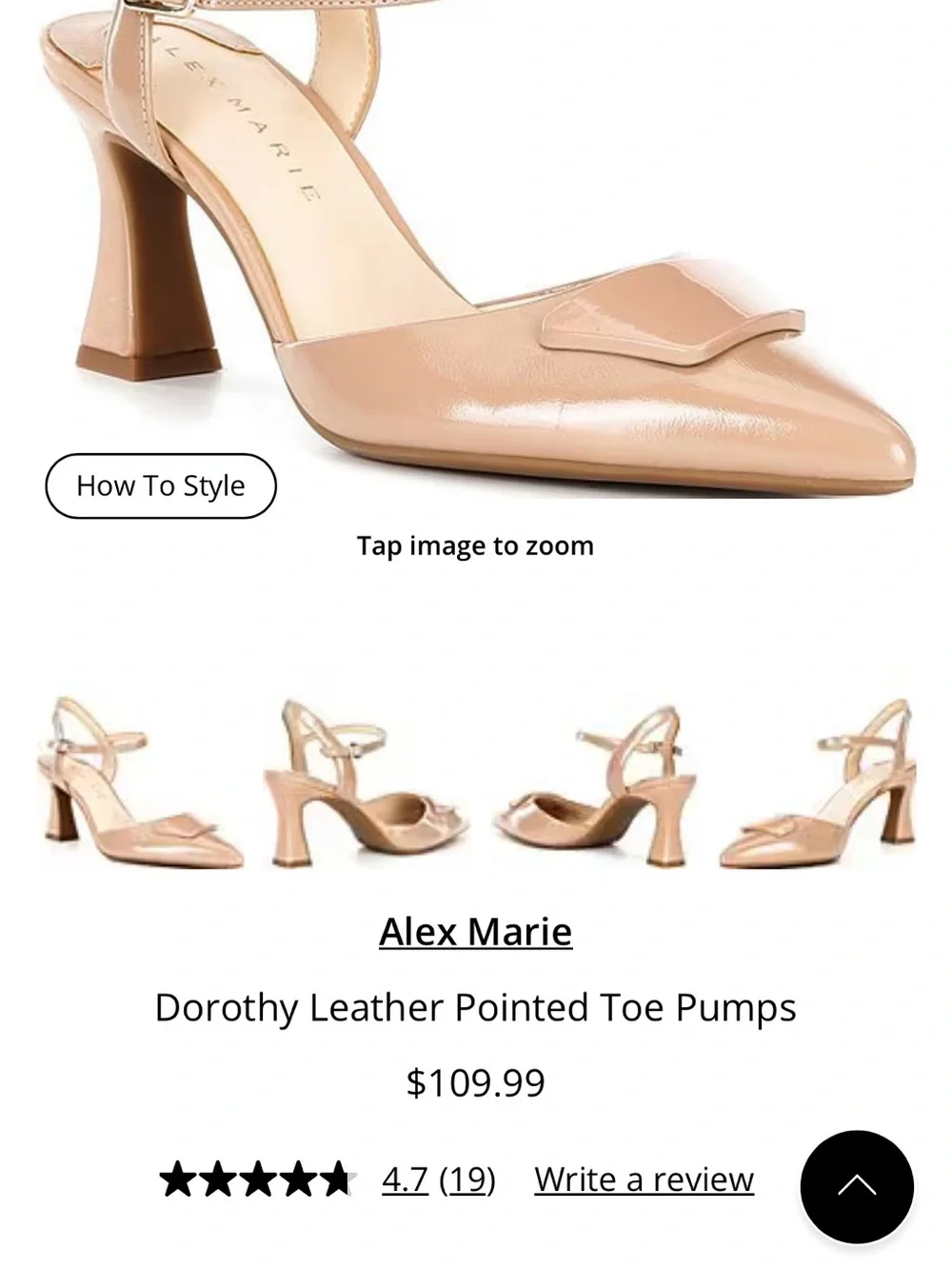 Alex Marie Nude Pumps- LIKE NEW sz 7
